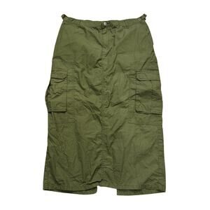 Wild Fable Cargo Midi Skirt Olive Green Size Medium Utility Y2K